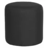 Flash Furniture Ottoman, 15-3/4" x 16-1/4", Upholstery Color: Black, Weight Capacity: 300 lb.