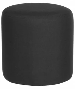 Flash Furniture Ottoman, 15-3/4" x 16-1/4", Upholstery Color: Black, Weight Capacity: 300 lb.