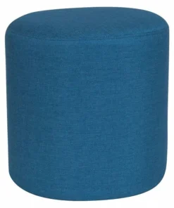 Flash Furniture Ottoman, 15-3/4" x 16-1/4", Upholstery Color: Blue