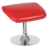 Flash Furniture Ottoman, 15" x 17-1/2", Upholstery Color: Red, Series: Egg