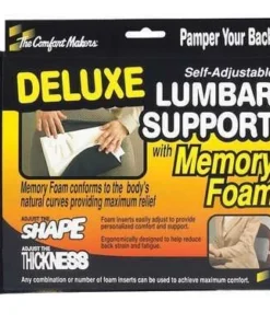 The Comfortmakers Backrest, Memory Foam, Black