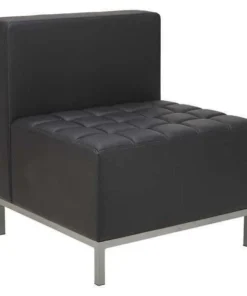 Alera Sofa, 26-3/8" x 30-1/2", Upholstery Color: Black, Series: QUB