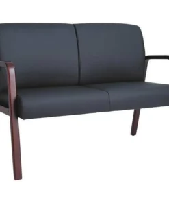 Alera Reception Lounge Wood Loveseat