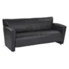 Office Star Sofa, 29" x 33-1/4", Upholstery Color: Black