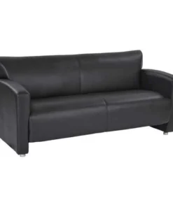 Office Star Sofa, 29" x 33-1/4", Upholstery Color: Black