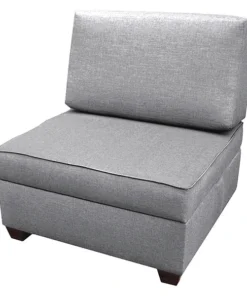 Duobed Sit and Store Chair 36", Grey Performance Fabric