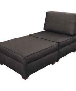 Duobed 36" x 72"Chaise Sleeper with Storage, Flint Grey