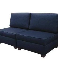 Duobed 36" x 72" Sofa bed with Storage, Ocean Blue