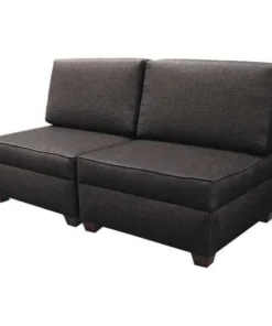 Duobed 60" x 30" Sofa with Storage, Flint Grey
