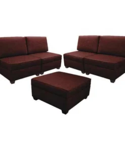 Duobed 30" Storage Sectional, Brick Red