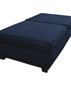 Duobed 36" x 72" Twin Bed/Bench with Storage, Ocean Blue