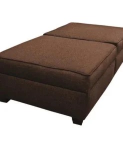 Duobed 36" x 72" Twin Bed/Bench with Storage, Brown