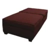 Duobed 36" x 72" Twin Bed/Bench with Storage, Brick Red