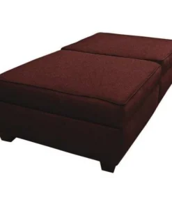 Duobed 36" x 72" Twin Bed/Bench with Storage, Brick Red