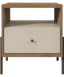 Manhattan Comfort Full Extnsn Drawer Nightstand, Wht