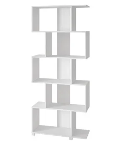 Manhattan Comfort Z- Shelf, 5 Shelves, White