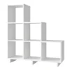 Manhattan Comfort Stair Cubbies, 6 Shelves, White