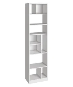 Manhattan Comfort Bookcase 4.0, 10 Shelves, White