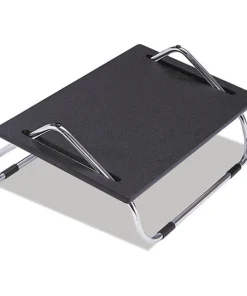 Safco Ergo-Comfort Adjustable Footrest, 18-1/2w x 11-1/2d x 8h, Black