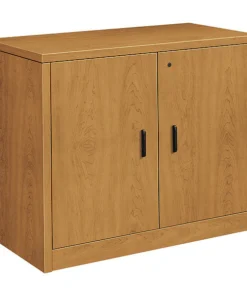 Hon Storage Cabinet w/Doors, 36w x 20d x 29-1/2h, Harvest