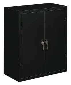Hon Assembled Storage Cabinet, 36w x 18-1/4d x 41 3/4h, Black