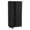 Iceberg OfficeWorks Resin Storage Cabinet, 33w x 18d x 66h, Black