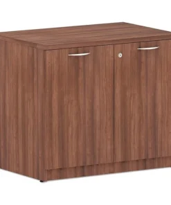 Alera Valencia Storage Cabinet, 34w x 22 7/8d x 29 5/8h, Modern Walnut