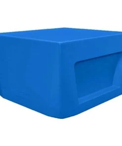 Square Endurance End Table Slate Blue, 24 in W, 24 in L, 15 in H