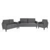 Flash Furniture Washington Park 3 Piece Upholstered Set in Dark Gray Fabric