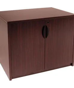 Regency Storage Cabinet, 29"H x 35"W x 24"D, Mahogany
