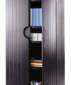 Iceberg Storage Cabinet, 72"H x 36"W x 22"D, HDPE Black