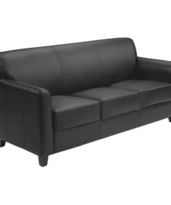 Flash Furniture Sofa, 29" x 32-1/4", Upholstery Color: Black