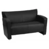 Flash Furniture Loveseat, 30" x 31-1/4", Upholstery Color: Black