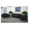 Flash Furniture Living Room Set, 29" to 31" x 29", Upholstery Color: Black