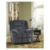 Flash Furniture Recliner, 43" to 70" x 43", Upholstery Color: Blue