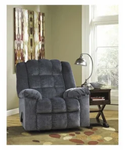 Flash Furniture Recliner, 43" to 70" x 43", Upholstery Color: Blue