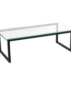 Flash Furniture Rectangle 47" W, 23.5" L, 15.5" H, Glass Top, Clear