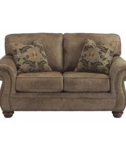 Flash Furniture Earth Leather Loveseat, 39" x 38"