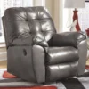 Flash Furniture Recliner, 42" to 67" x 41", Upholstery Color: Gray