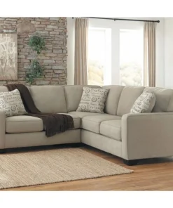 Flash Furniture Quartz Microfiber Sectional Set, 37-1/2" to 90" x 38-1/2"