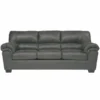 Flash Furniture Slate Leather Sofa, 36" x 38"