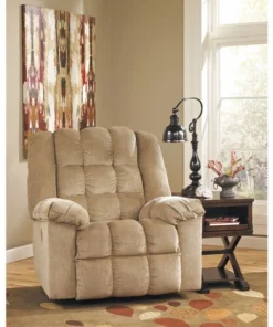 Flash Furniture Sand Twill Power Recliner, 43" to 70" x 43"