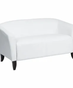 Flash Furniture Loveseat, 29" x 29", Upholstery Color: White