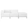 Flash Furniture Living Room Set, 28" x 27-1/4, Upholstery Color: White, Number of Compartments: 3