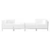Flash Furniture Living Room Set, 28" x 27-1/4, Upholstery Color: White, Series: Imagination