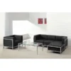 Flash Furniture 5 pcs. Black Leather Reception Set, Imagination Series, Number of Compartments: 4
