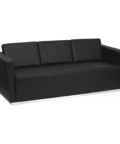 Flash Furniture Sofa, 32" x 31", Upholstery Color: Black