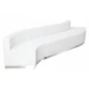 Flash Furniture 3 pcs. Living Room Set, 25-1/4" to 41-1/2" x 27", Upholstery Color: White